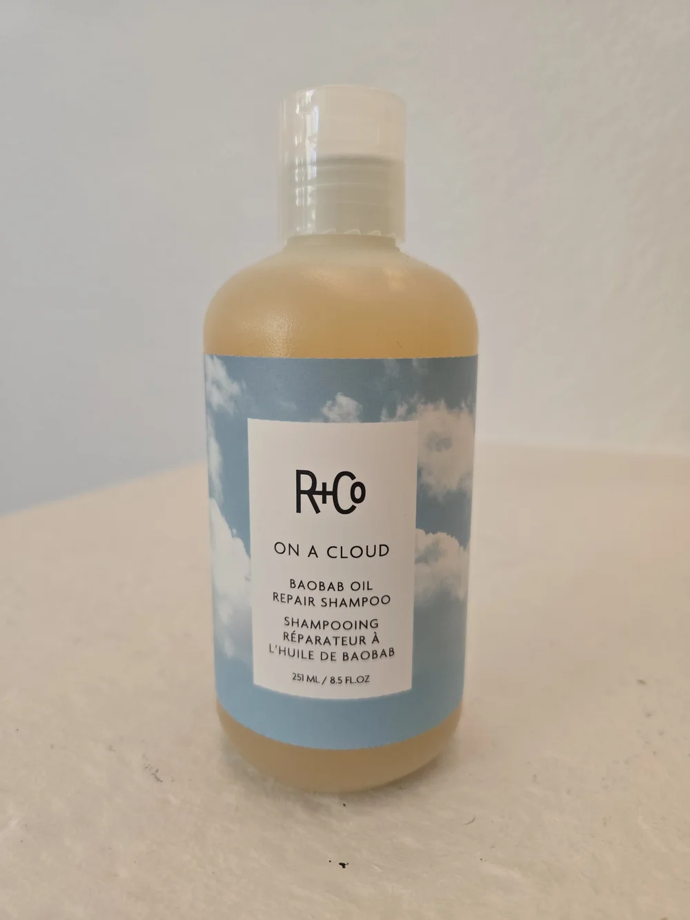 R+Co On A Cloud Baobab Oil Repair Shampoo
